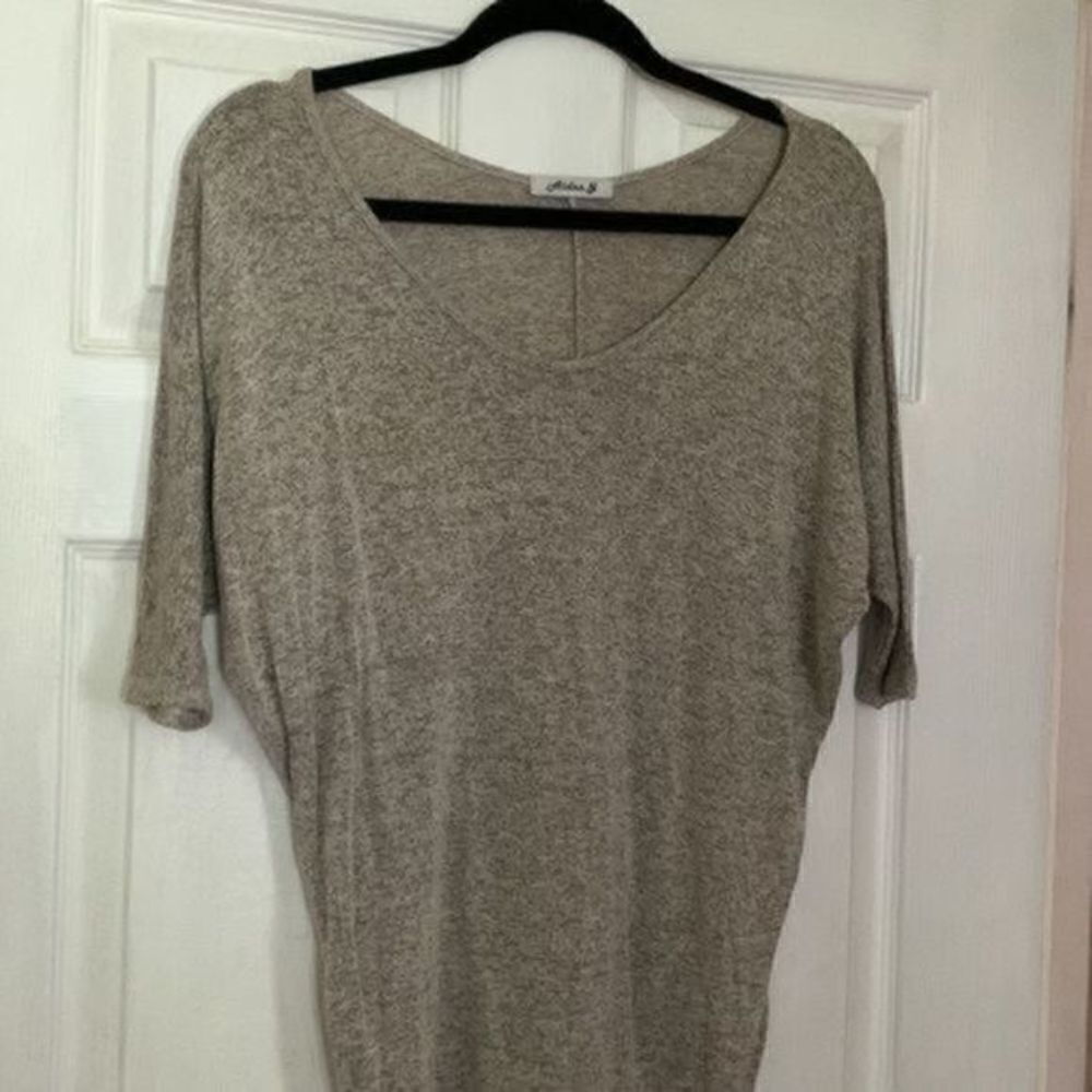 Aiden Y tan short sleeve oversized short sleeve shirt size medium - Picture 3 of 10